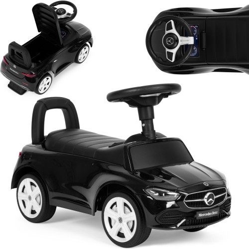 Elektromobilis Mercedes C klase, interaktīva stūre, skaņas, melns