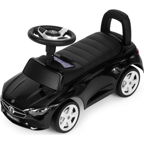 Riding car Mercedes C CLASS interactive steering wheel sounds black