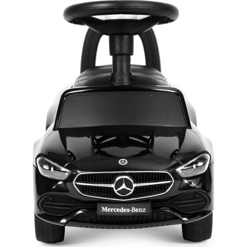 Электромобиль Mercedes C-класс, интерактивный руль, звуки, чёрный