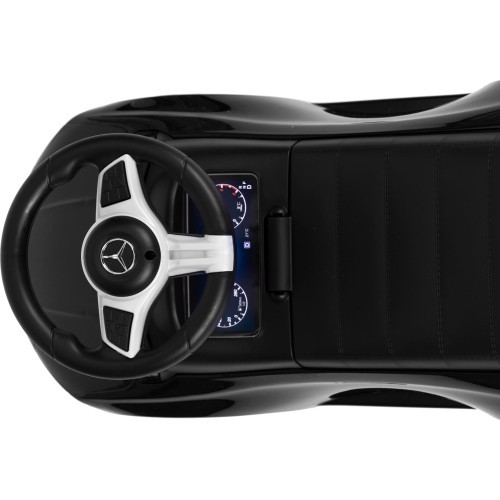 Электромобиль Mercedes C-класс, интерактивный руль, звуки, чёрный