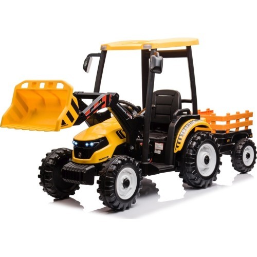MEGA D68 traktors ar piekabi, dzeltens