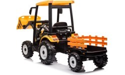 MEGA D68 Tractor Vehicle With Trailer Yellow
