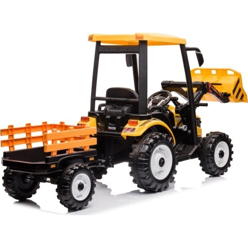 MEGA D68 Tractor Vehicle With Trailer Yellow