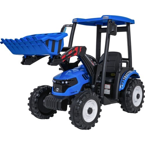 Elektromobilis traktors ar piekabi MEGA D68, zils