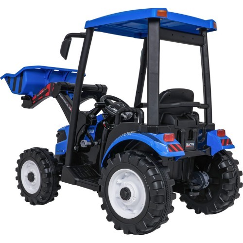Elektromobilis traktors ar piekabi MEGA D68, zils