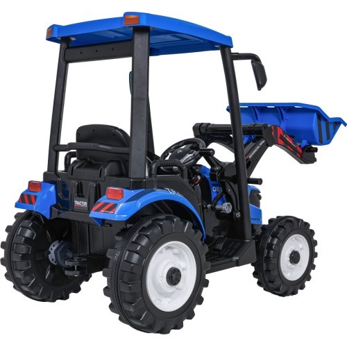 MEGA D68 Tractor Vehicle With Trailer Blue