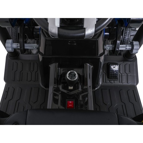 Elektromobilis traktors ar piekabi MEGA D68, zils