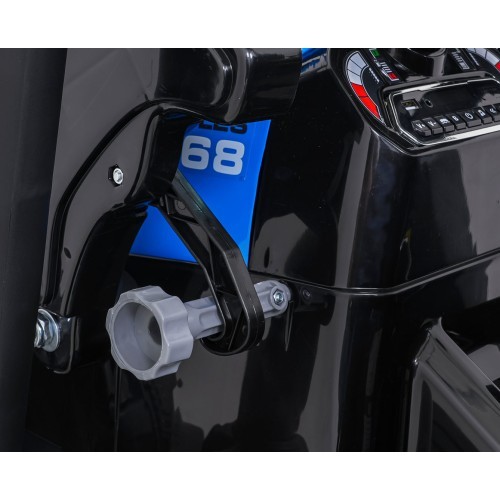 Elektromobilis traktors ar piekabi MEGA D68, zils