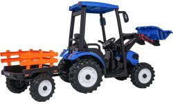 MEGA D68 Tractor Vehicle With Trailer Blue