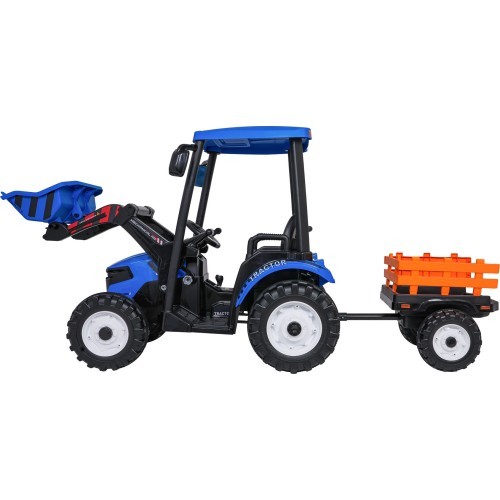 MEGA D68 Tractor Vehicle With Trailer Blue
