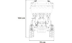 Электромобиль-трактор с прицепом MEGA D68, синий