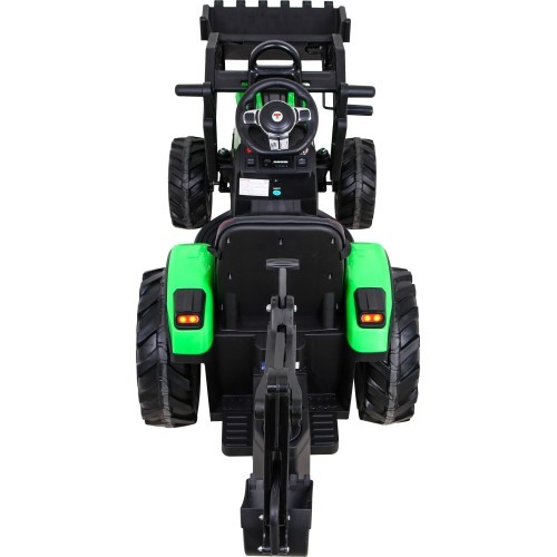 Elektromobilis traktors ar piekabi Buggy 720-T, zaļš