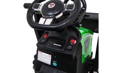 Elektromobilis traktors ar piekabi Buggy 720-T, zaļš