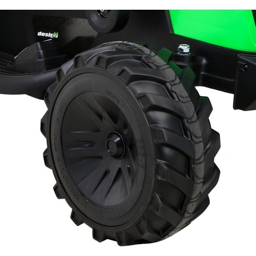 Elektromobilis traktors ar piekabi Buggy 720-T, zaļš