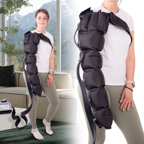 Papildu gaisa kompresijas rokas manšete inSPORTline 88 x 50 cm