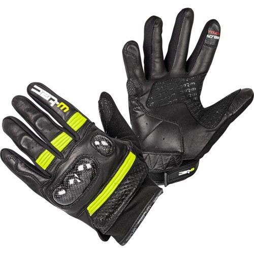 Мотоциклетные перчатки W-TEC Rushin - Black/Fluo Yellow