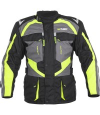 Men’s Motorcycle Jacket W-Tec Burdys Evo - Black, grey, green