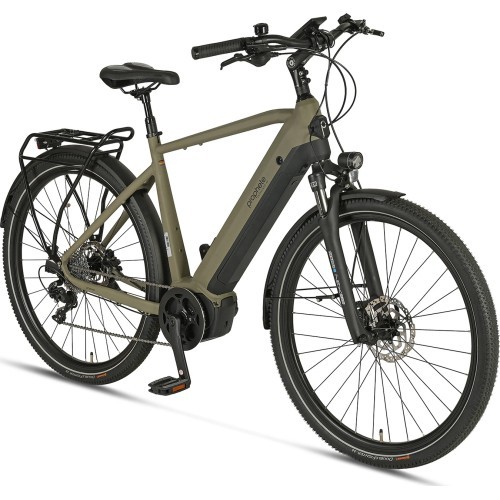Elektriskais velosipēds Prophete Entdecker 4.0 28" 10 ātrumi, rāmja izmērs 21" (54 cm), brūns