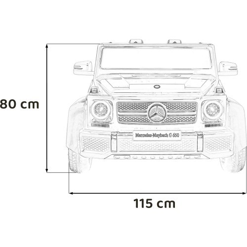 Vehicle Mercedes Benz MAYBACH G650 Red