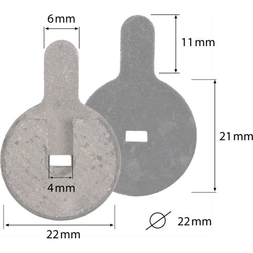 Brake Pads for E-Scooters W-TEC Tendeal & Tenmark (Pair)