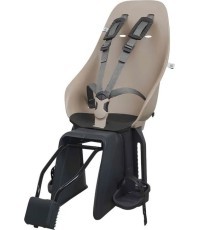 Заднее детское велокресло с адаптером и держателем Urban Iki - Inaho Beige/Bincho Black