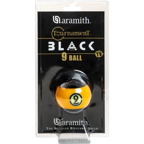Aramith Tournament Black biljarda bumba 9-Ball