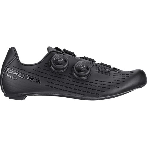 Šosejas riteņbraukšanas apavi FORCE ROAD REVOLT CARBON, izmērs 44 (melni)