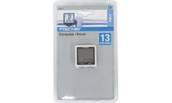 FISCHER Trend Bike Computer, 13 functions, wired, with battery (white)