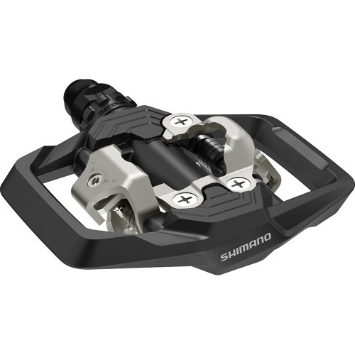 SHIMANO ME700 Pedals with cleats (black)