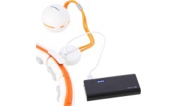 HHM21 HULA HOOP TPE WHITE/ORANGE MAGNETIC WITH WEIGHT + COUNTER HMS