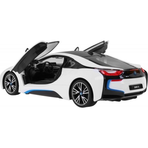 Tālvadības rotaļu automašīna BMW i8 balta 1:14 RASTAR