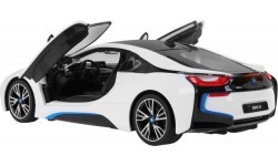 Радиоуправляемая игрушечная машинка BMW i8 белая 1:14 RASTAR