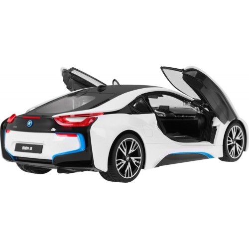 Радиоуправляемая игрушечная машинка BMW i8 белая 1:14 RASTAR