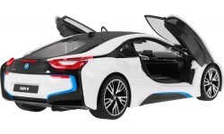 Радиоуправляемая игрушечная машинка BMW i8 белая 1:14 RASTAR