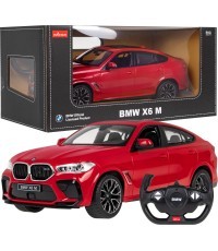 Tālvadības automašīna BMW X6 M 1:14 RASTAR, sarkana