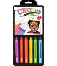 Face Painting Set Crayons 6 Colors