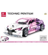 Pink Sports Car Building Blocks Set 652 pcs.