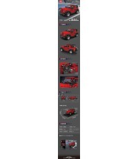Car Block Set 414 pieces. Red