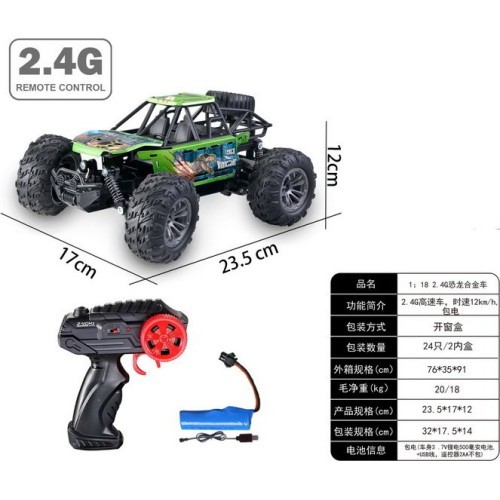 DINO Crawler 1:18 R/C tālvadības automašīna