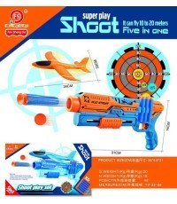 5in1 Orange Plane Launcher Pistol