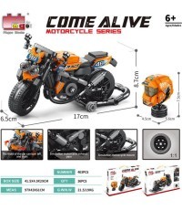 Oranža motocikla konstruktors, 403 detaļas