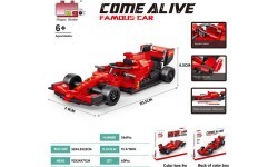 Bolid F1 sarkano klucīšu komplekts 266 gab.