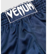 Muay Thai šorti Venum Classic – tumši zili/balti