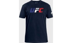 Men's UFC Unrivaled by Venum Navy Blue French Flag T-Shirt