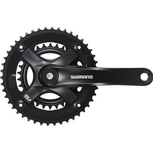 Priekšējais zvaigžņu bloks Shimano FC-TY501-2 // 2x7/8 pārn., 46x30T, 175 mm (melns)