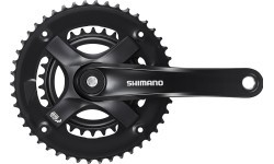 Shimano FC-TY501-2 front chainring set // 2x7/8-speed, 46x30T, 175 mm (black)