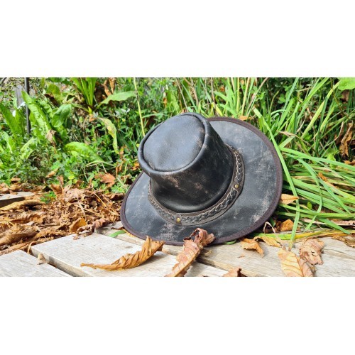 Origin Outdoors Leather Hat 'Crushable'
