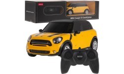 Tālvadības automašīna 1:24 Mini Countryman dzeltena RASTAR