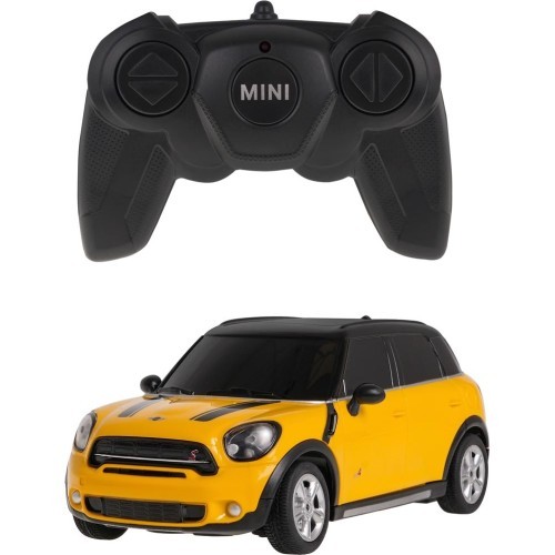 Tālvadības automašīna 1:24 Mini Countryman dzeltena RASTAR