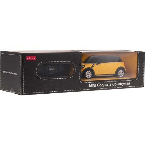 Tālvadības automašīna 1:24 Mini Countryman dzeltena RASTAR
